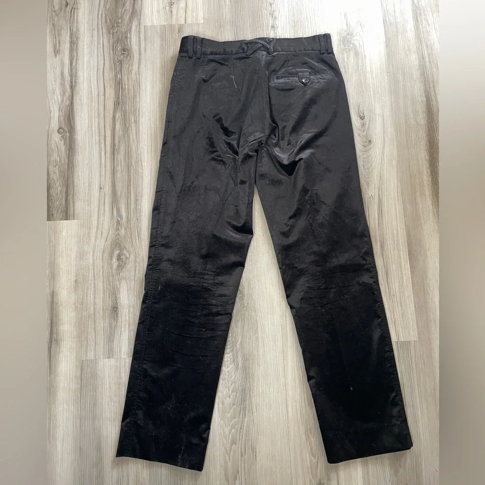 D&G Y2K Vintage Black Velvet Jeans Straight Leg